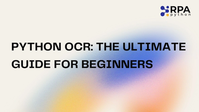Python OCR Guide